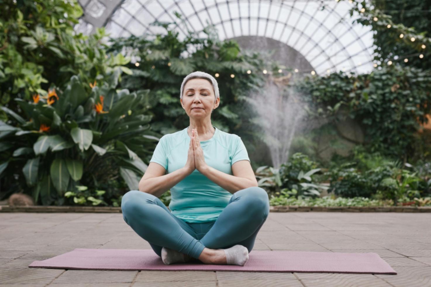 Spazio tranquillo per meditare a casa propria